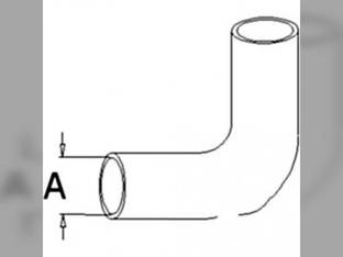 Lower Radiator Hose fits Case 430 530 430 530 570 fits Case IH G46361