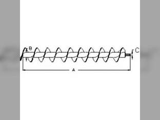 Auger - Unloading Outer Section 18.5' Compatible with John Deere 9660 9560 SH 9570 STS 9560 9760 9660 CTS AH173593