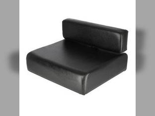Cushion Set - 2 Piece Black Vinyl John Deere 430 G 435 320 420 1010 440 MT 40 M 330 AM1839T