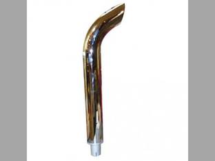 Exhaust Stack - 2-3/8" X 36" Curved Chrome International Super H Super M 560 M H Super W4 656 454 W4 460 574 400 706 544 300 Super W6 660 350 W6 424 340 450