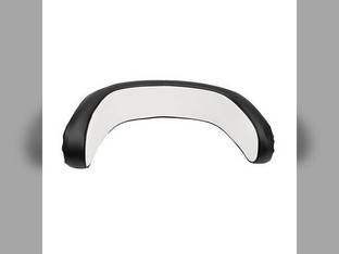 Seat Cushion Backrest - Vinyl Black and White fits International Hydro 70 Hydro 86 Hydro 100 504 544 656 666 686 706 806 826 856 966 1066 1206 1256 1456 1466 1468 1486 1566 1568 2706 2756 2826 2856