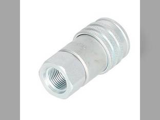 Parker- Hydraulic Quick Coupler Female Flat Face 1/2" 3625 PSI Caterpillar 252B 236B 246B Case 435 440 410 430 450 465 445 420 New Holland LS150 LS190 LS160 LS170 LS180 LS140 Bobcat 763 553 753 Volvo