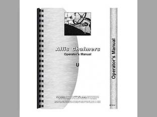 Operator's Manual fits Allis Chalmers U