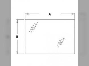 Cab Glass - Rear Window Upper Case 580SE 780D 580SD 680K 780B 680L 680H 580D 780C F44629