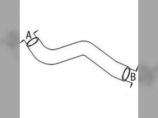 Upper Radiator Hose fits John Deere 4050 R82973
