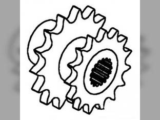 Straw Walker And Shoe Drive Sprocket John Deere 6622 6620 AH93152