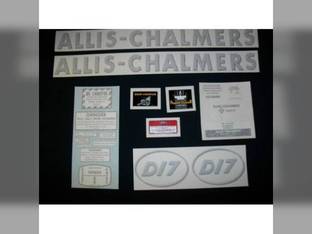 Decal Set D17 Gas w/Oval Model Letters Vinyl Allis Chalmers D17