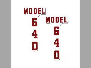 Hood Decal Set Mylar fits Ford 640