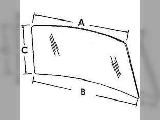 Cab Glass - Windshield Case IH 7240 7220 8950 7150 8920 7140 7230 7120 7250 8910 7130 7110 8940 8930 7210 1340195C2