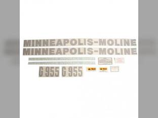 Decal Set G955 Vinyl fits Minneapolis Moline G955