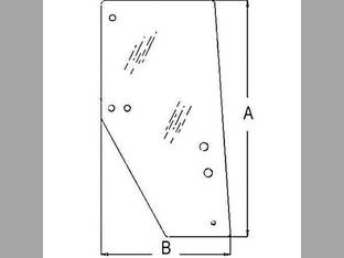 Cab Glass - Door RH Kubota M105 M110 M120 M125 M125X M105X 3F260-53050
