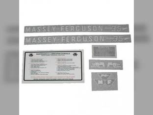 Tractor Decal Set 35 Gas Vinyl Massey Ferguson 35
