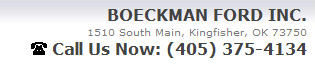 BOECKMAN FORD, INC. Logo