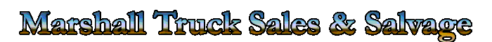 MARSHALL TRUCK SALES & SALVAGE Logo