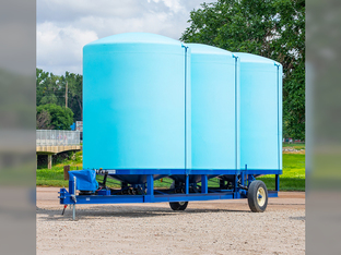 JD Skiles Co Cone Bottom Portable Storage Trailer