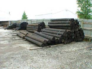 Misc Creosote Round Wood Posts