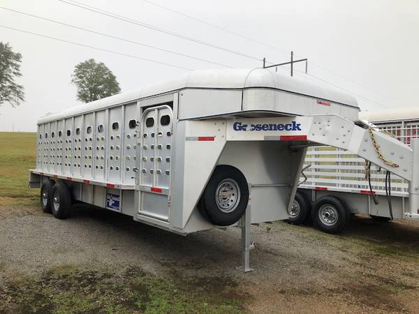 2019 Gooseneck 24' x 6'-8" Aluminum Livestock Livestock Trailer