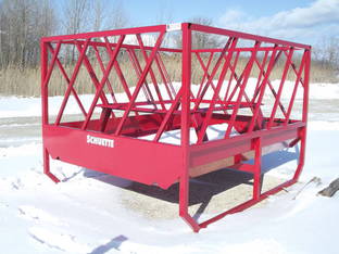 Schuette Bale Feeder On Skids