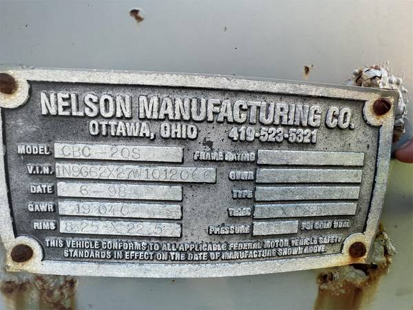 1998 Nelson c50-205t/a