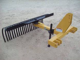 2023 Armstrong 3-Point Heavy Landscape Rake 6'