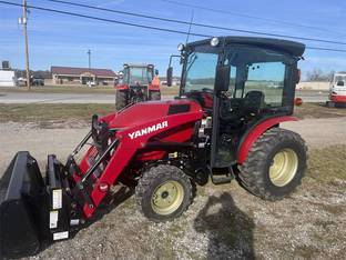 Yanmar 235 Chasse neige + saleuse Schneepflug + Salzstreuer