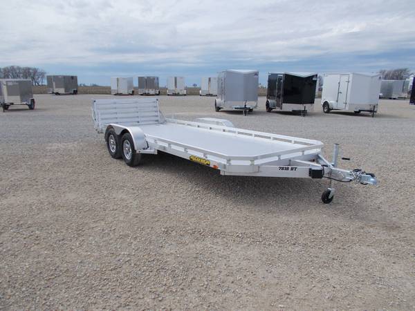 2024 Aluma 7818bt aluminum 18 ft utility trailer w/