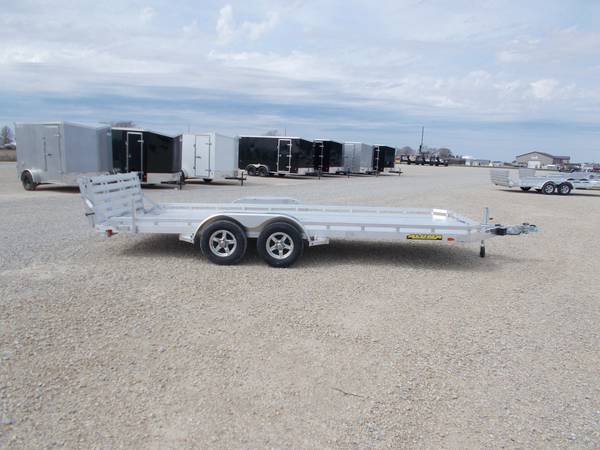 2024 Aluma 7818bt aluminum 18 ft utility trailer w/