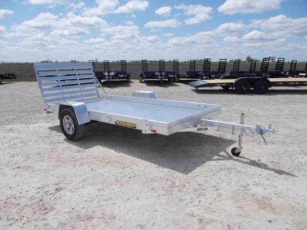 2024 Aluma 6812h 68x12 aluminum utility trailer for