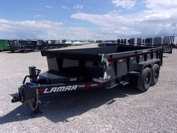 2024 Lamar 83x14 14k gvwr dump trailer 7ga floor