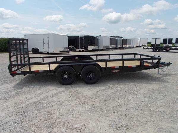2023 AMP 18' utility trailer 82x18 w/spring loade