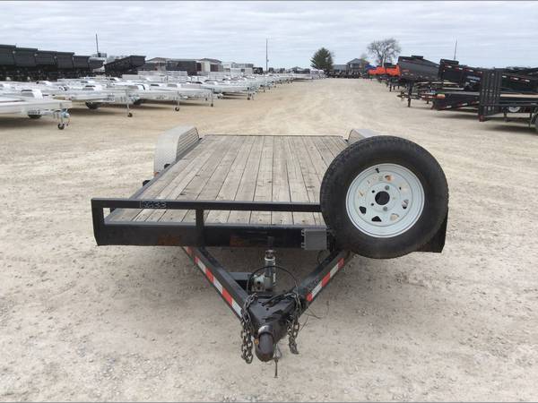 2014 PJ 83x18' flatbed car hauler trailer