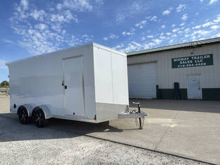 2024 United Trailers 7'x16' UATV 7K White 7' Interior Enclose