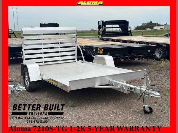 2025 Aluma utility 72"x10' 1-3.5k straight tailgate