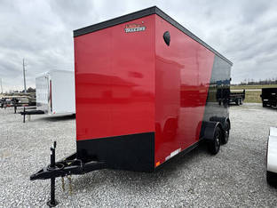 2025 United Trailers 7'X16' UJ 7K Red/Black B.O. 7' Interior