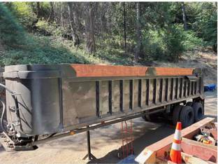 1978 Lufkin 28' FT END DUMP TRAILER