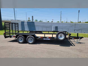 2025 Sure Trac 7'X18' 10K Tube Top Utility Trailer