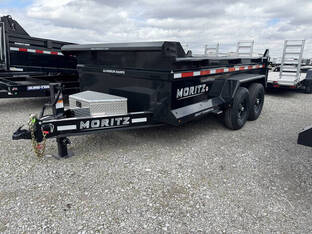 2025 Moritz 7'X12' 12K Scissor Dump Trailer W/ Spare