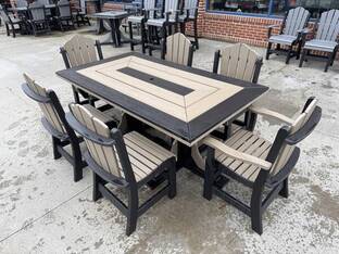 AMISH FURNITURE DINING TABLE SET