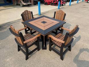 AMISH FURNITURE SHORT TABLE SET