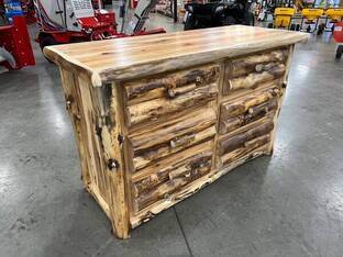 AMISH FURNITURE 6 DRAWER DRESSER