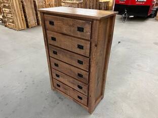 AMISH FURNITURE 6 DRAWER CHEST
