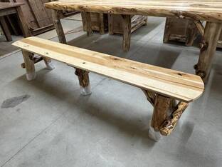 AMISH FURNITURE 7' FARM BENCH