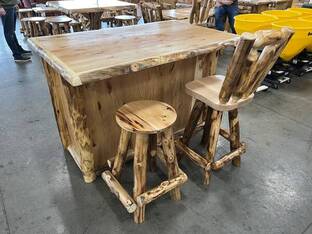 AMISH FURNITURE 3' X 5' MINI BAR