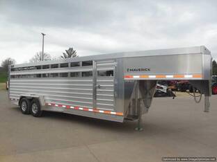 2026 Eby MAVERICK 7'X24' GN ALUM. STOCK TRAILER