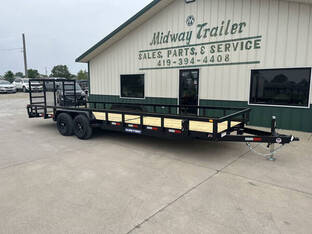 2025 Sure Trac 7'X24' Tube Top 10K Utility Trailer