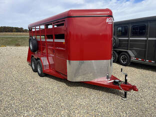 2026 Valley 6'x16' Livestock 7K Red