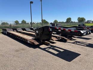 2016 LOAD KING 55 TON QUAD AXLE LOWBOY, 25' WELL, LOAD