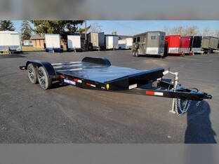 2025 Sure Trac 7'X18' 7K Steel Deck Car Hauler Trailer