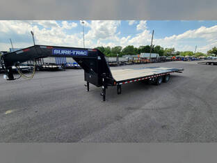 2024 Sure Trac 8.5'x20'+10' 22.5k Hydraulic Dovetail GN