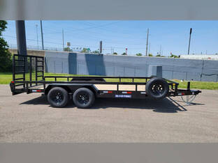 2025 Sure Trac 7'X18' 10K Tube Top Utility Trailer